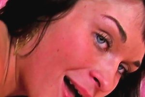 Cute Brunette With Green Eyes Loves To Feel Ass Gaping